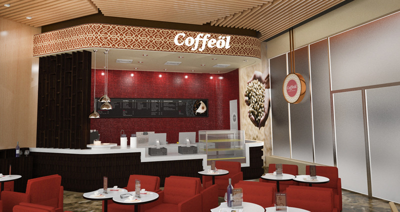 Detaliu interior cafenea Coffeol